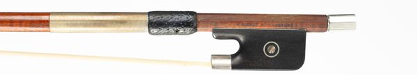 A silver-mounted viola bow, branded Albert Nurnberger