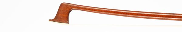 A silver-mounted viola bow, branded Albert Nurnberger