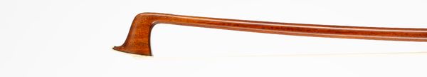 A silver-mounted violin bow, branded CH Husson A Paris