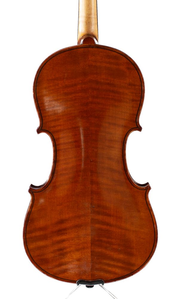 A violin, Mirecourt, circa 1900 - back