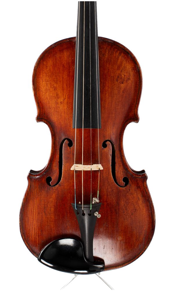 A violin, indistinctly labelled