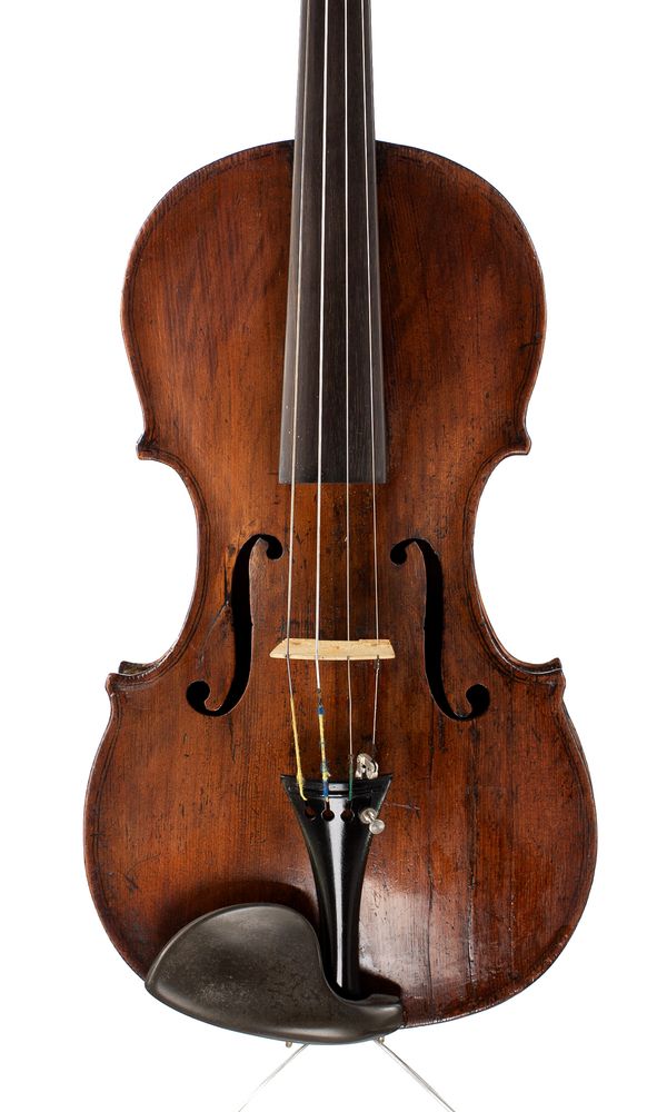 A violin, faintly inscribed