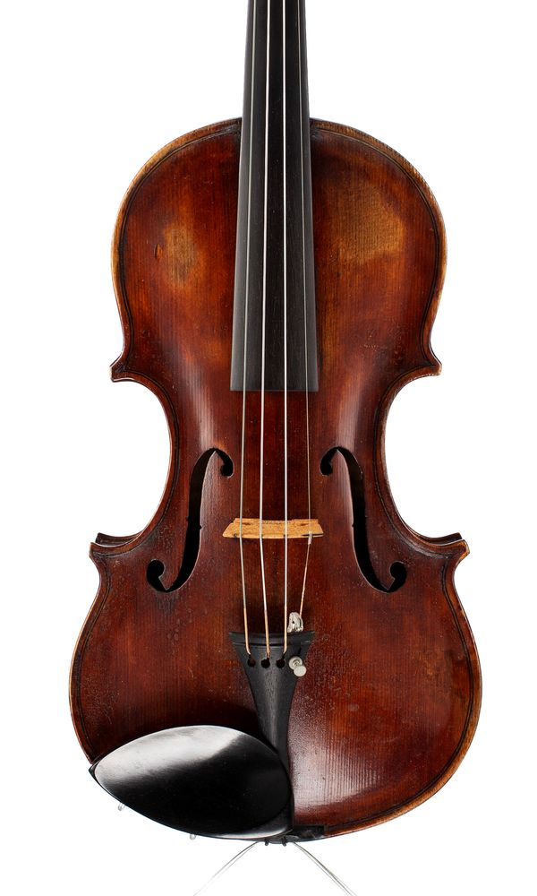A violin, inscribed internally E. J. Irvin