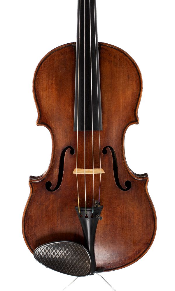 A violin, labelled Alois Thumhart, Bavaria