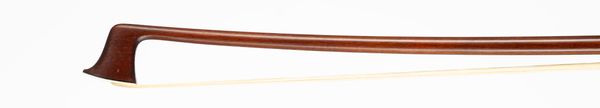 A nickel-mounted violin bow, unbranded