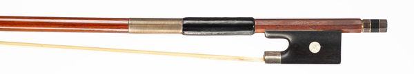 A silver-mounted violin bow, branded Lothar Seifert