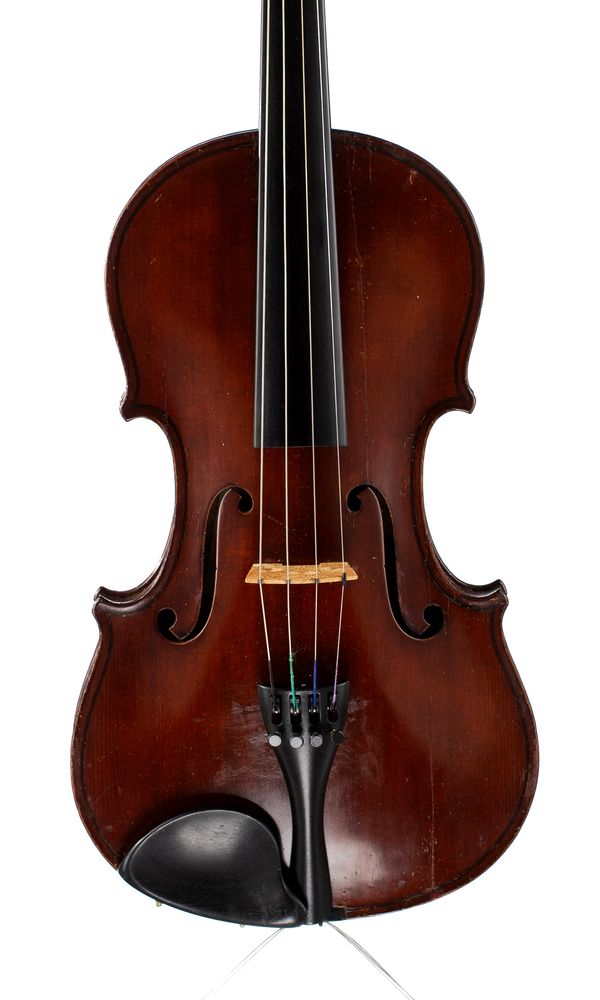 A violin, labelled Carlo Guilani, Innsbruck, 1911