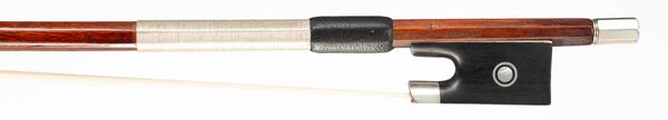 A silver-mounted violin bow by Marc Laberte, France, circa 1940