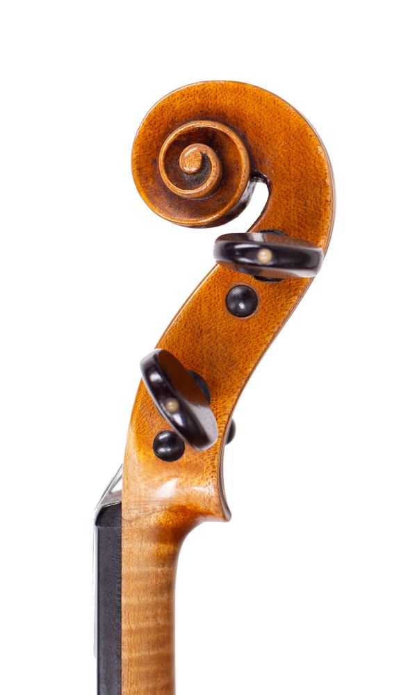A violin by Antonius and Hieronymous Amati, Cremona, circa 1640 - scroll