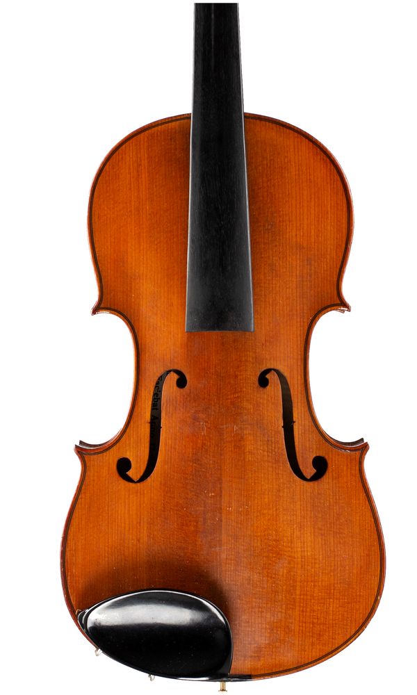 A violin, labelled Antonius Stradiuarius