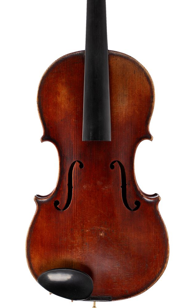 A violin, labelled Antonius Stradivarius...