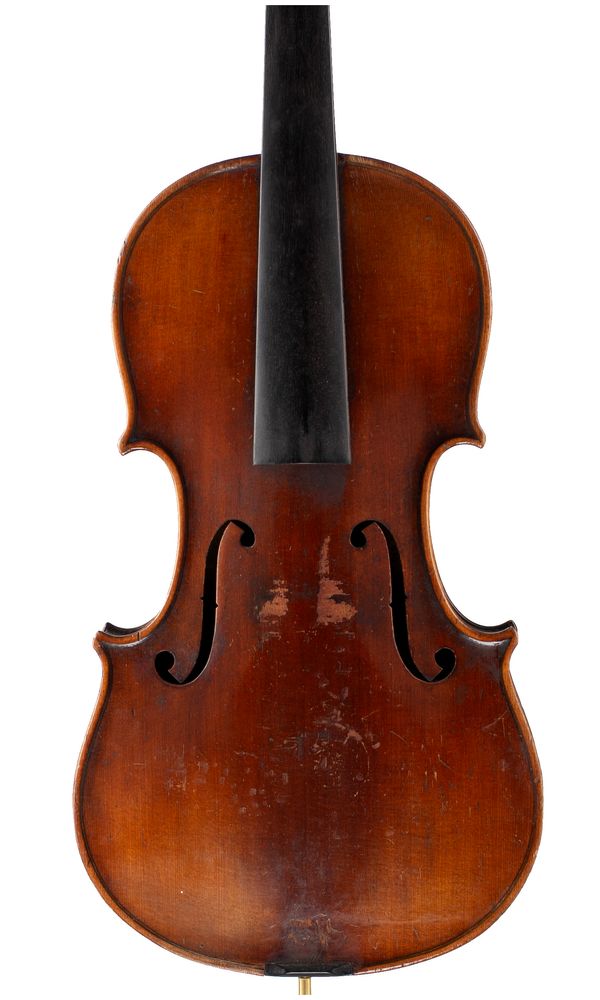 A violin, labelled Antonius Stradivarius, made by Schmidt & Co...