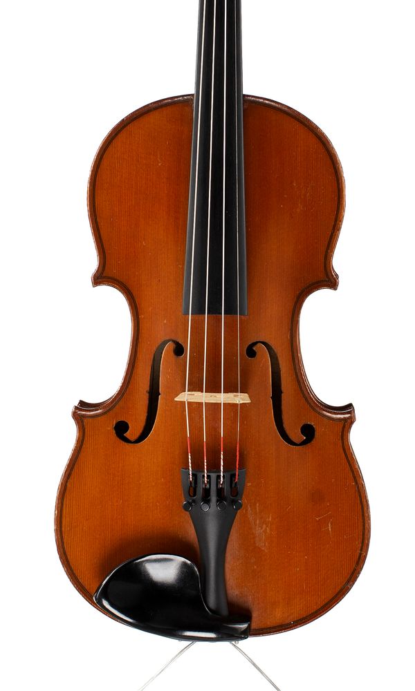 A violin, labelled Nicolas Bertholini
