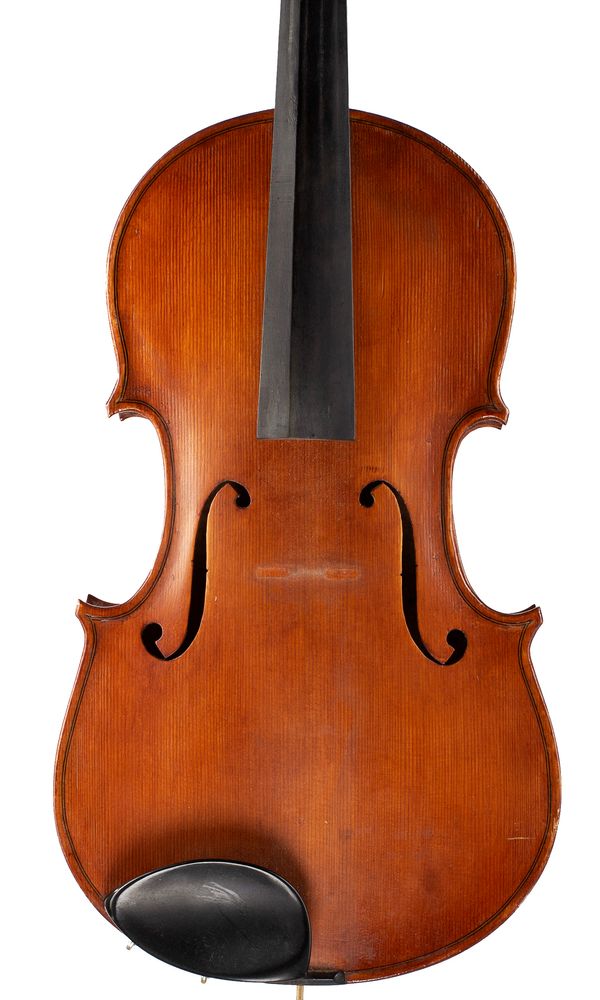 A viola, labelled Robert Raeburn-Smith