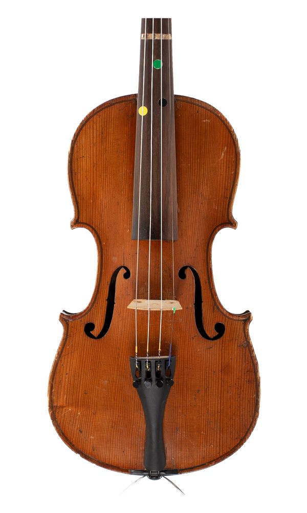 A three-quarter sized violin, labelled Thomas Craig