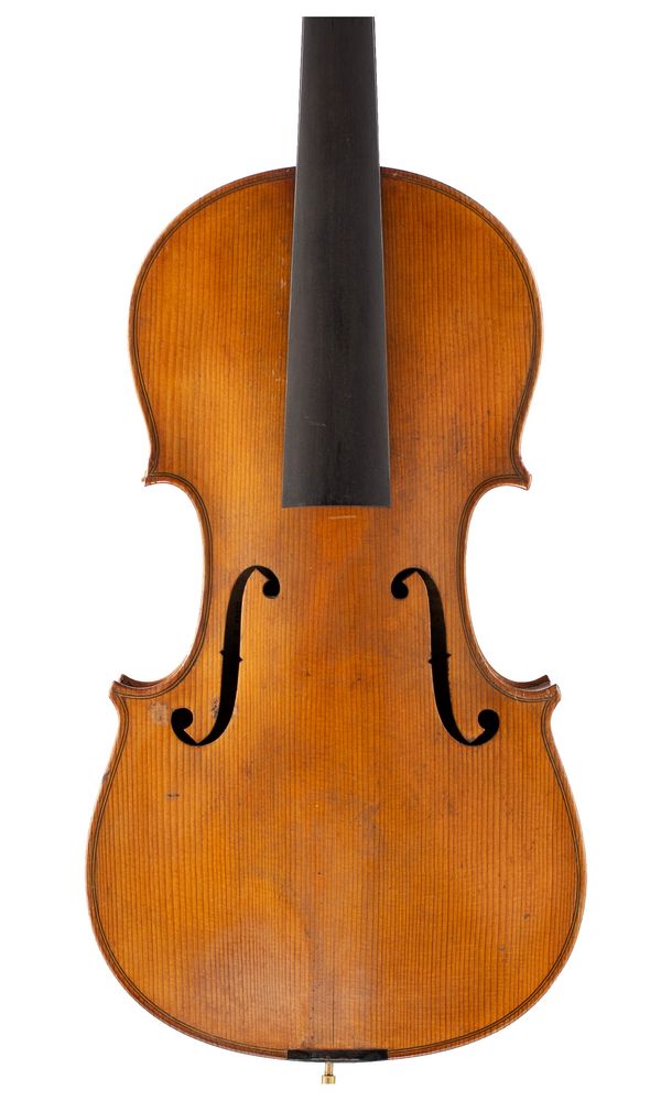 A violin, labelled copy of Antonius Stradivarius