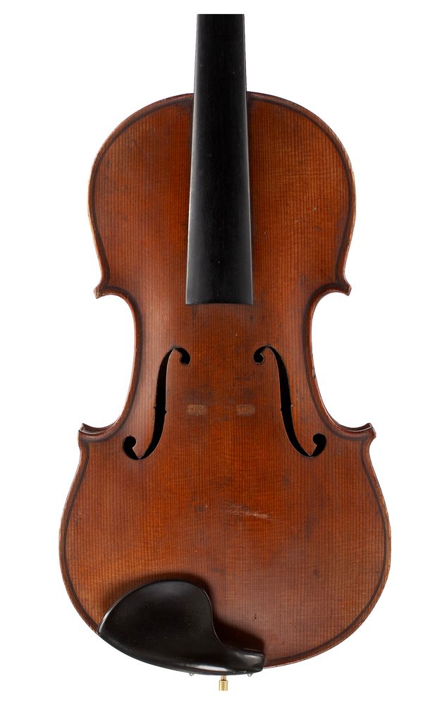 A violin, labelled Antonie Grandi, Mirecourt 1895