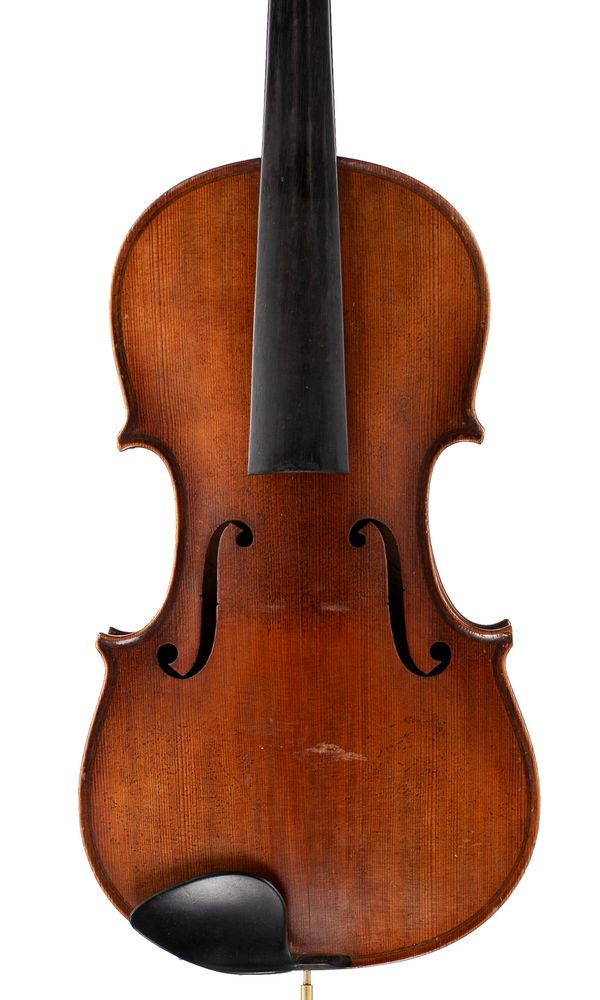 A violin, labelled Antonius Stradiuarius