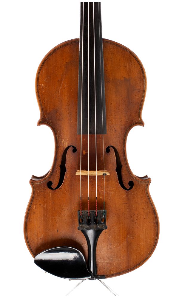 A violin, labelled Anno 1740 Carlo Bergonzi