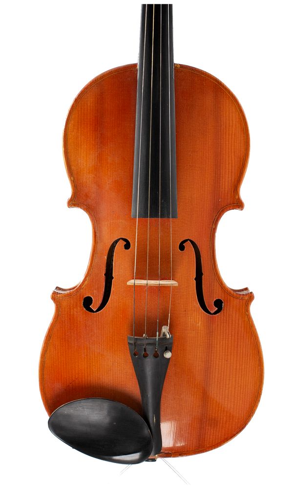 A violin, labelled George Temple