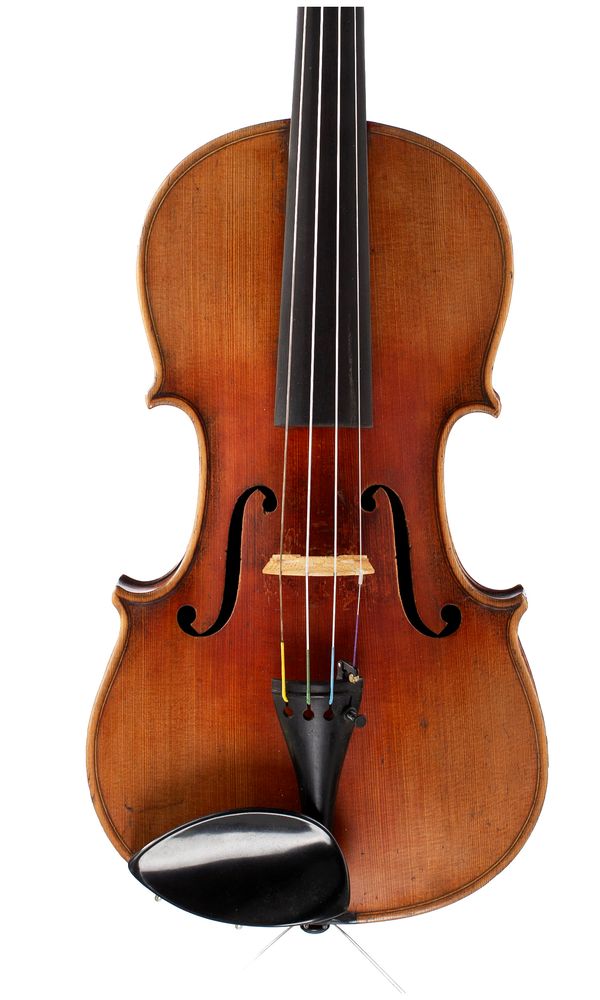 A violin, labelled Antonius Stradiuarius