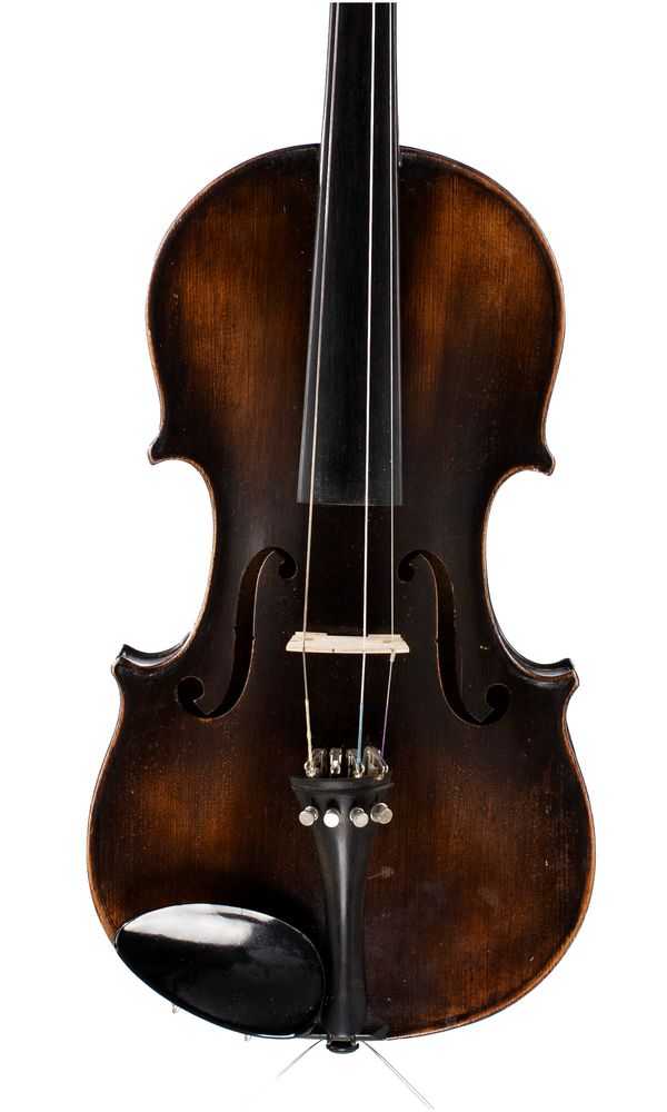 A violin, labelled Carlo Bergonzzi