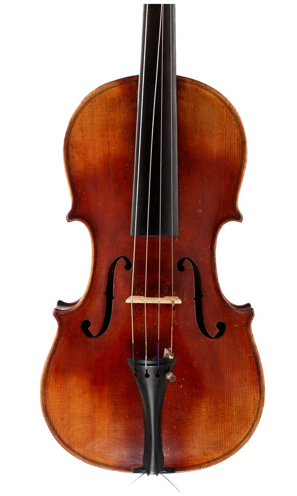 A violin, labelled Antonius Stradiuarius