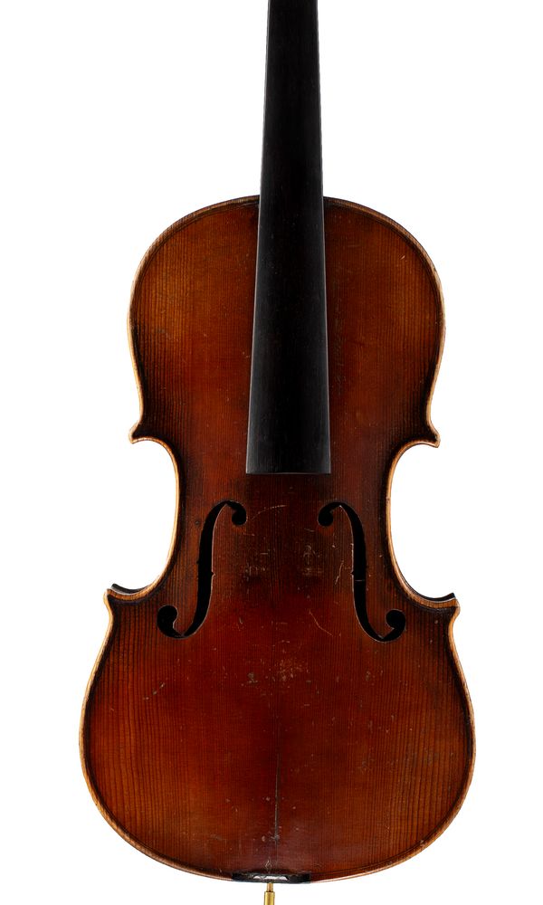 A violin, labelled Antonius Stradivarius