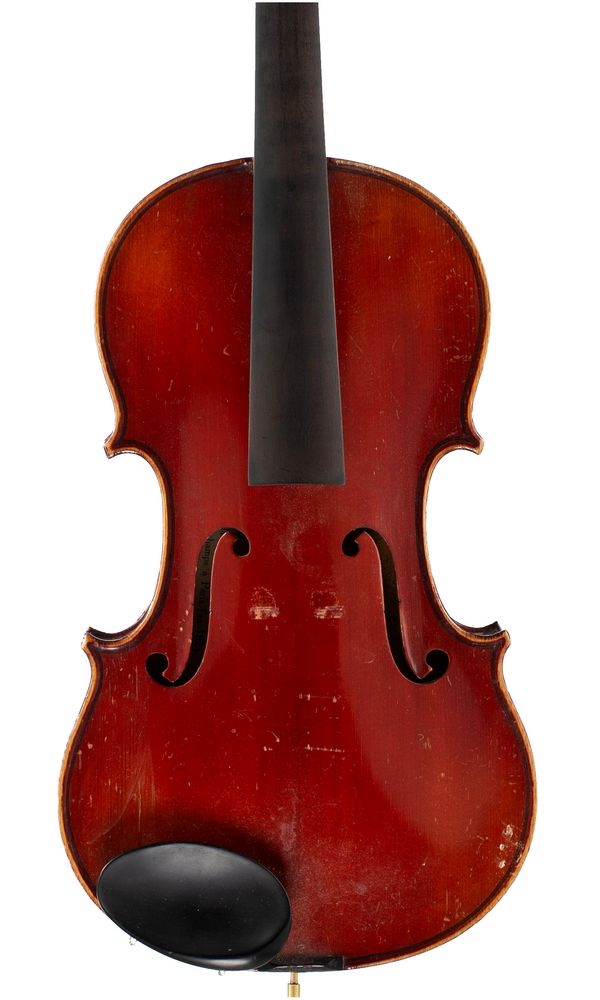 A violin, labelled Nicolas Lupot