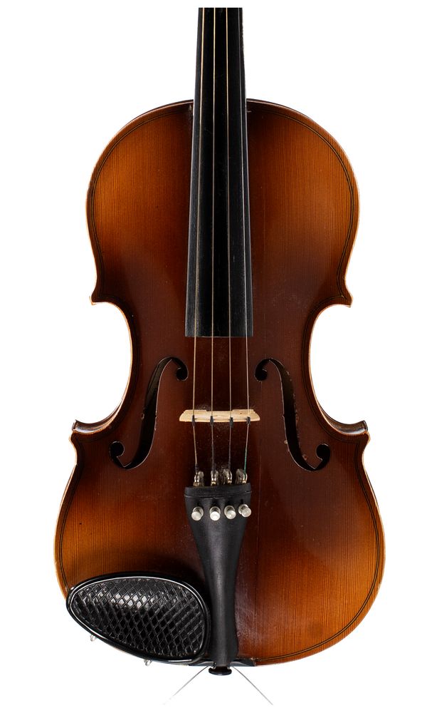 A violin, labelled Antonius Stradivarius