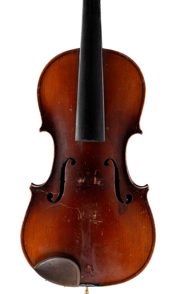 A violin, labelled Antonius Stradiuarius