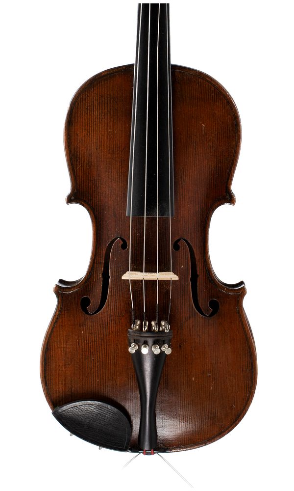 A violin, branded Amati [at button]