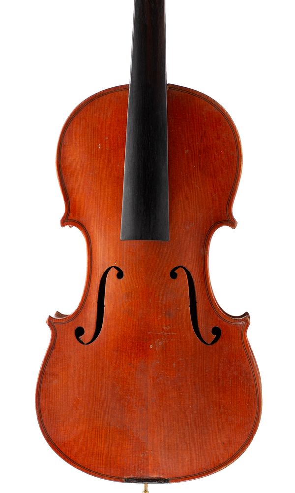 A violin, labelled Antonius Stradivarius