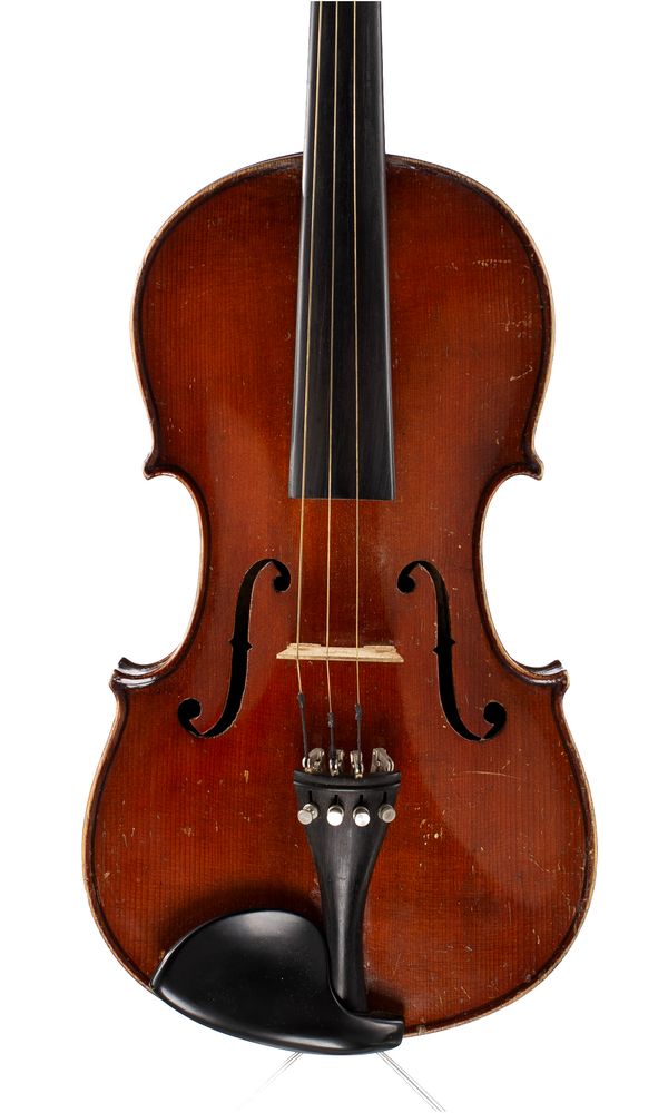 A violin, labelled Bergonzi