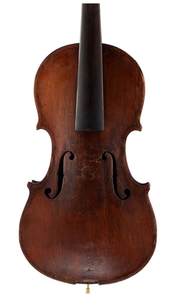 A violin, labelled Antonius Straduarius