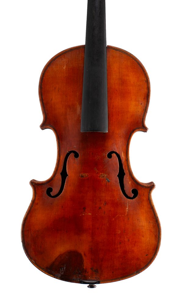 A violin, labelled John Fyall