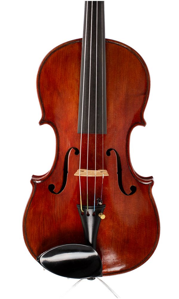 A violin, labelled Allard Strad