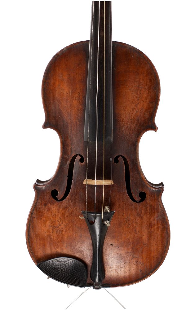 A violin, labelled Nicolaus Gagliano