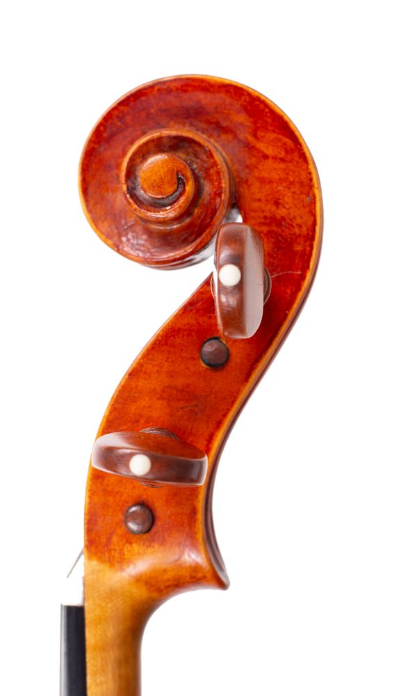 A viola by Hans Olof Hansson, 1980 - scroll