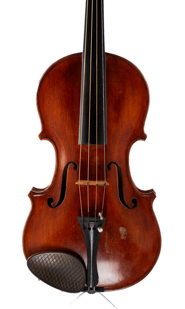 A violin, labelled John Walter Skinner