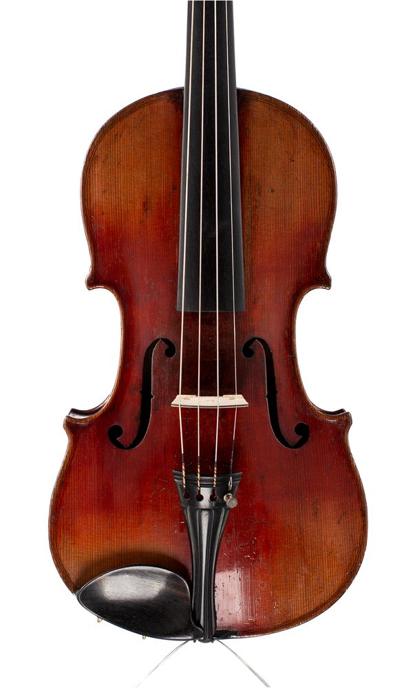 A violin, labelled Antonius Stradiuarius
