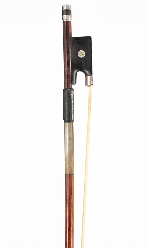 A silver-mounted violin bow by Charles Nicolas Bazin, Paris, circa 1900