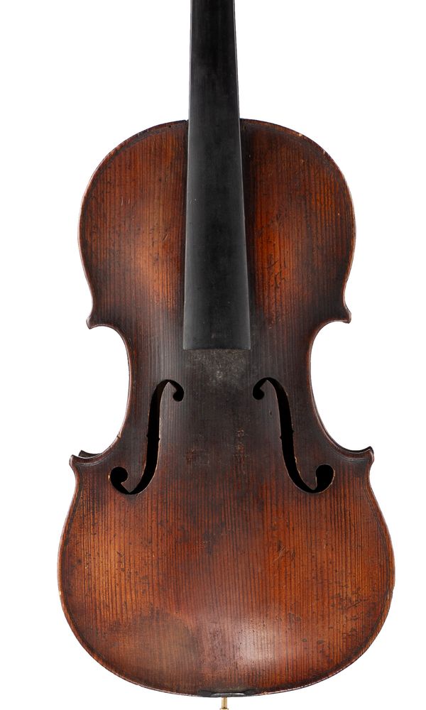 A violin, labelled Antonius Stradivarius