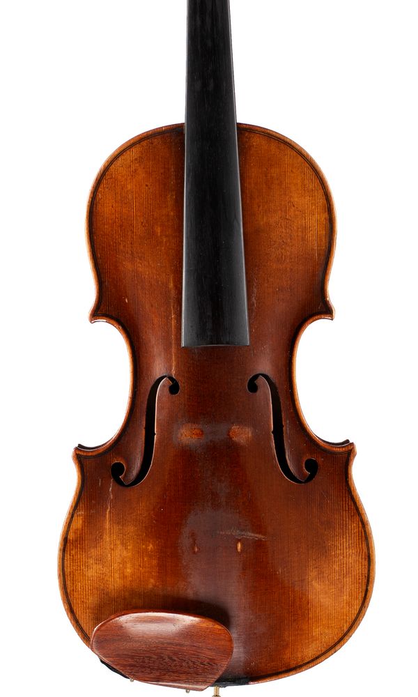 A violin, labelled nach Sebastian Kloz...