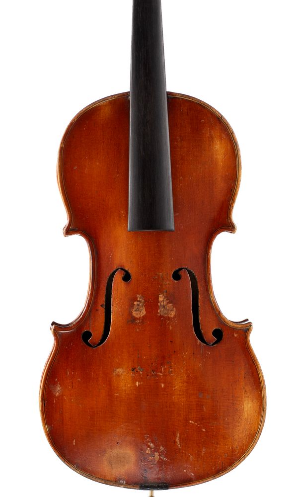 A violin, labelled W. B. Airth, fecit, Edinburgh 1870