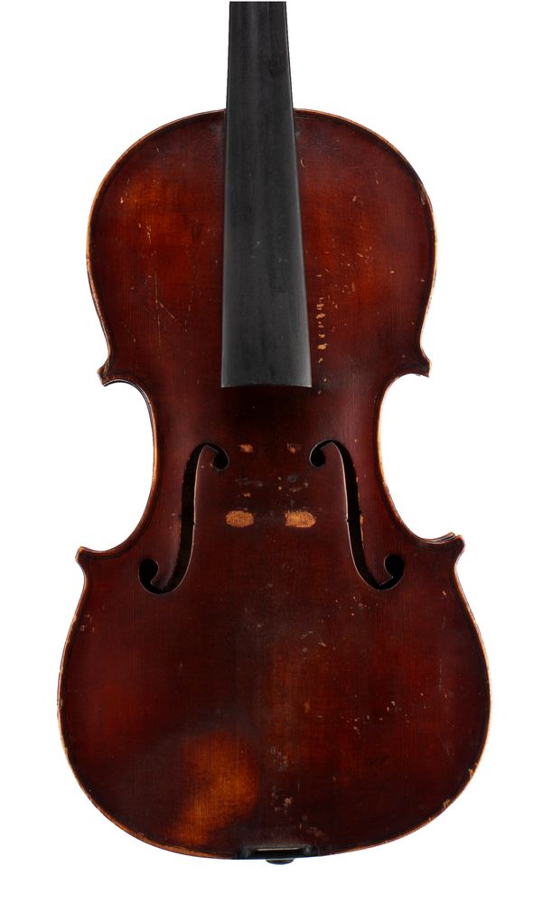 A violin, labelled James Hardie & Sons, Edinburgh 1886
