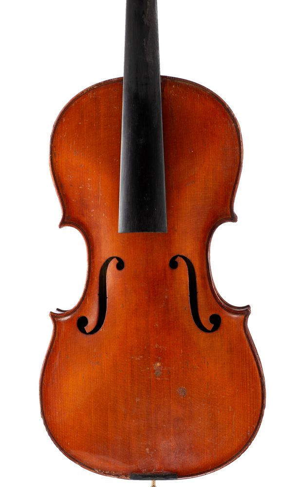 A violin, labelled Ernst Gläsel , 1925