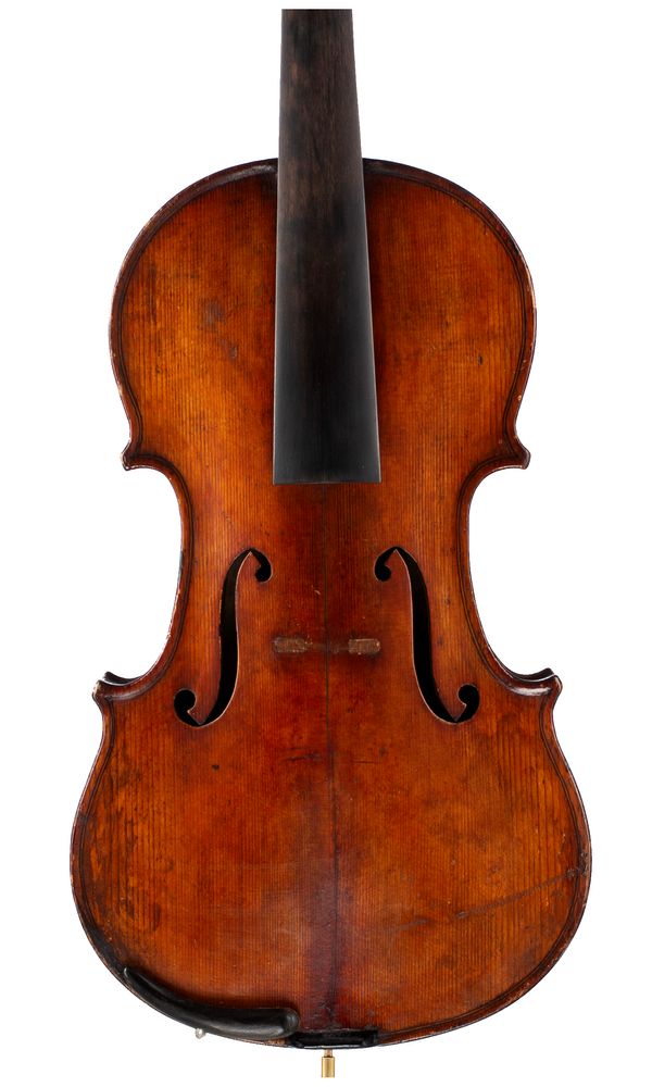 A violin, labelled D. D. Ewan, Cowdenheath 1902