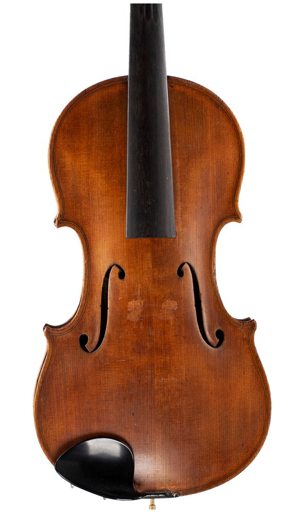 A violin, labelled C. J. Douglas, Fife 1930