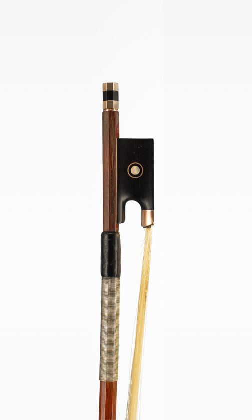 A gold-mounted violin bow, by Claude Thomassin, Paris, circa 1910